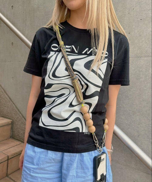 tシャツ 「ZOZOTOWN限定」LHP×momo/Organic cotton graphic logo T (Ladys)/lhpmom レディー L.H.P tシャツ 「ZOZOTOWN限定」LHP×momo/Organic cotton