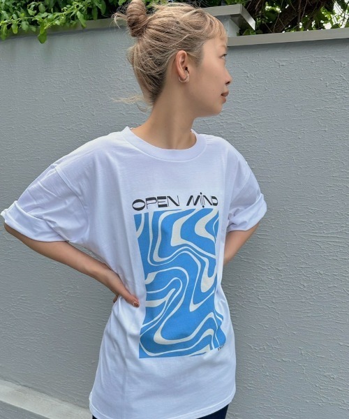 tシャツ 「ZOZOTOWN限定」LHP×momo/Organic cotton graphic logo T (Ladys)/lhpmom レディー L.H.P tシャツ 「ZOZOTOWN限定」LHP×momo/Organic cotton