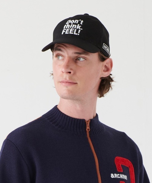 archivio キャップ 黒 00サイズ archivio（アルチビオ） キャップ 帽子 「MENS」刺繍キャップ「2024年
