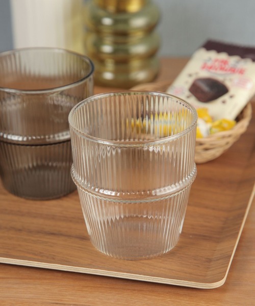タンブラー プリーツ耐熱スタッキンググラス | studio CLIP