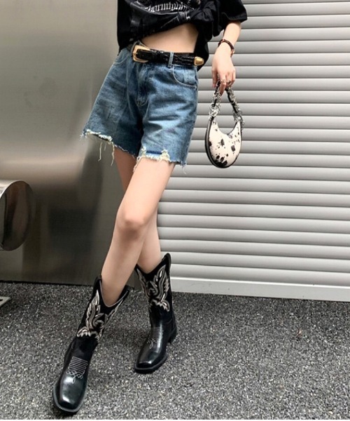 レディース　ウエスタンブーツ SHEENA ブーツ ウエスタンブーツ レディース : ZOZOTOWN Yahoo