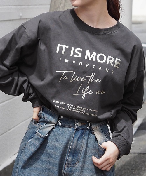 即興購入 タイダイ プリント ロンT improves ロンT メンズ タイダイ柄 ビッグTシャツ 長袖Tシャツ