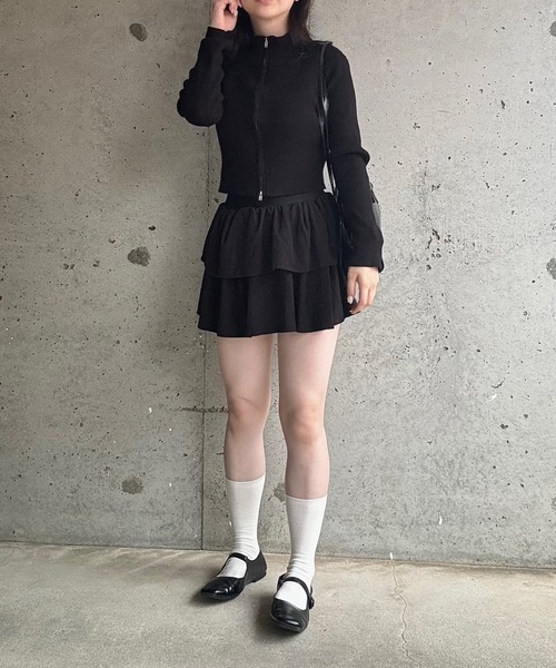 スカート フリルティアードミニスカート : ZOZOTOWN Yahoo!店