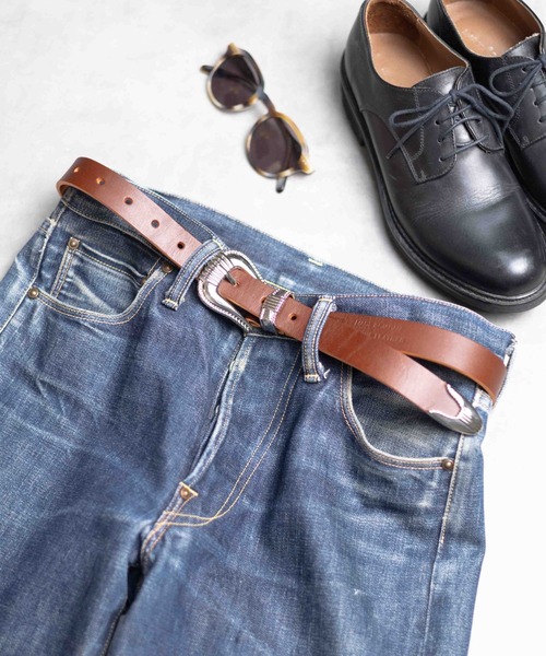 ベルト CALM（カーム）MADE IN JAPAN Leather Belt レディース メンズ