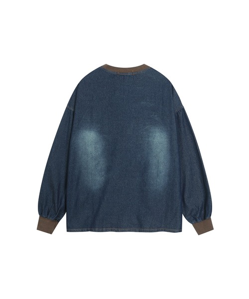 HOOK -select-　部分ウォッシュデニムプルオーバー メンズ レディース | ブランド登録なし | 03