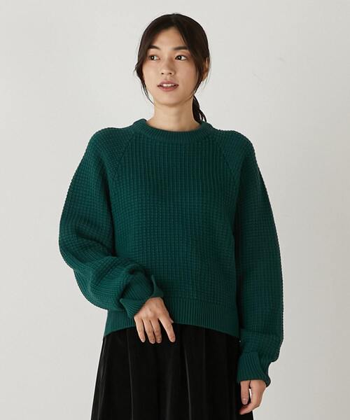MELROSE claire ニット セーター 「リサイクルアクリル地柄編み