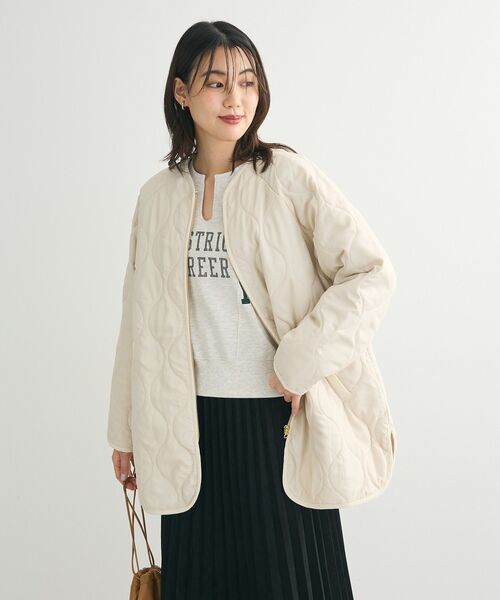 定価5.5万 MARK&LONA CODE キルティング ブルゾン 36 白 金 定価5.5万 MARK&LONA CODE キルティング ブルゾン 36 白 金 定価5.5万