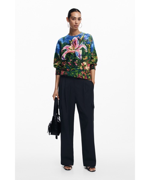 Desigual（デシグアル） ニット セーター フローラルアート ニットプル