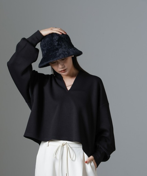 NANO universe（ナノ・ユニバース） tシャツ 裏起毛ダンボールカット