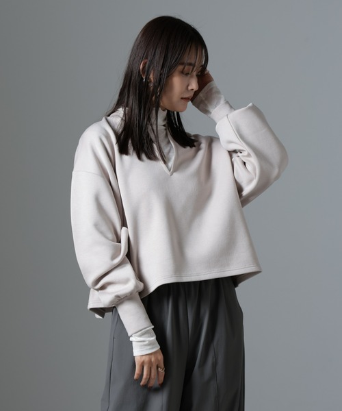 NANO universe（ナノ・ユニバース） tシャツ 裏起毛ダンボールカット