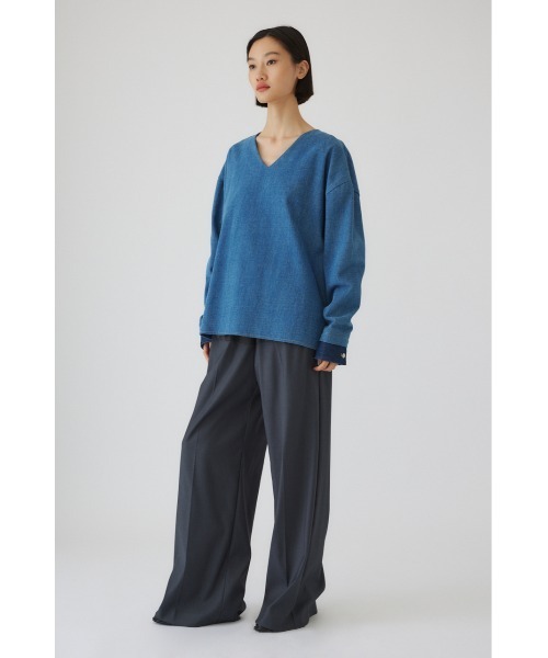 RIM.ARK ブラウス シャツ Denim box PO デニムボックスプルオーバー