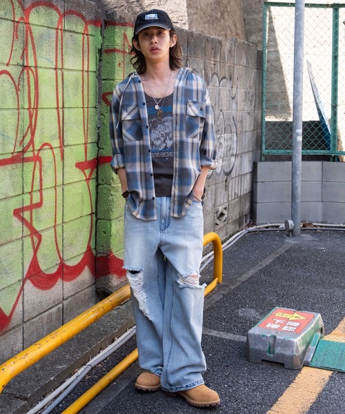 三*吉様 saint martin スーパーバギーデニム ダメージジーンズ スーパーバギーダメージデニムパンツ｜WEGO（ウィゴー） – WEGO