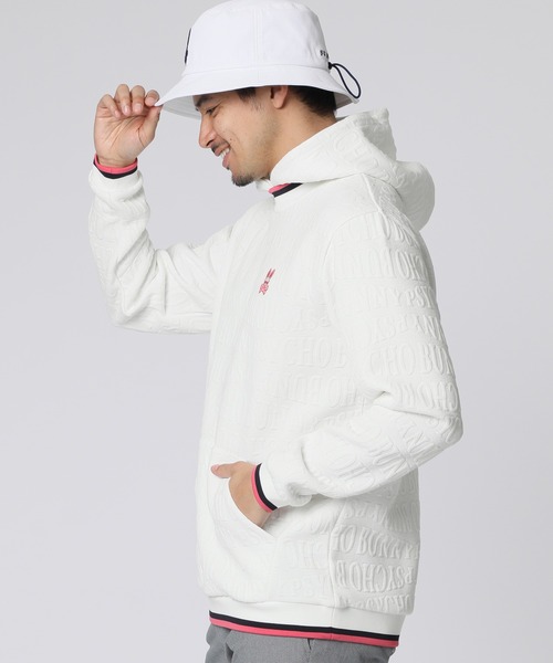 Psycho Bunny（サイコバニー） パーカー 「GOLF」フォントジャガード