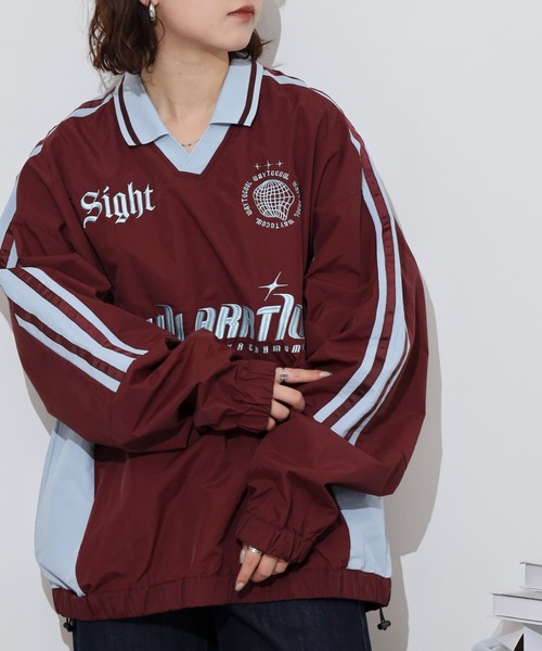 SUGGESTION Uniform design nylon pullover / ユニフォーム