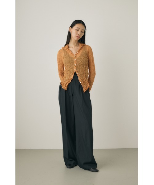 M_ ブラウス シャツ 「M_」RE POLYESTER WRINKLED レディース