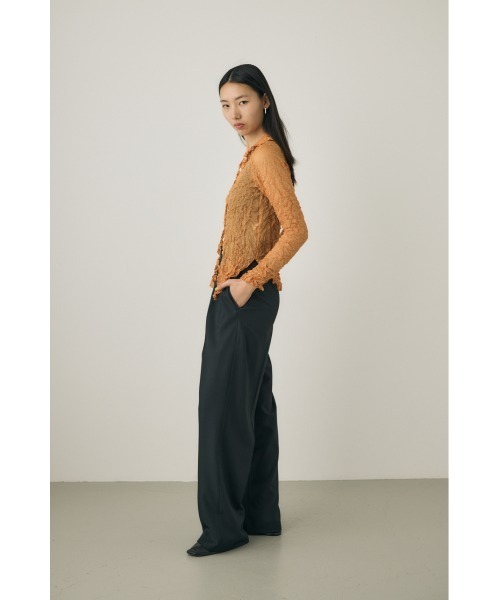 M_ ブラウス シャツ 「M_」RE POLYESTER WRINKLED レディース