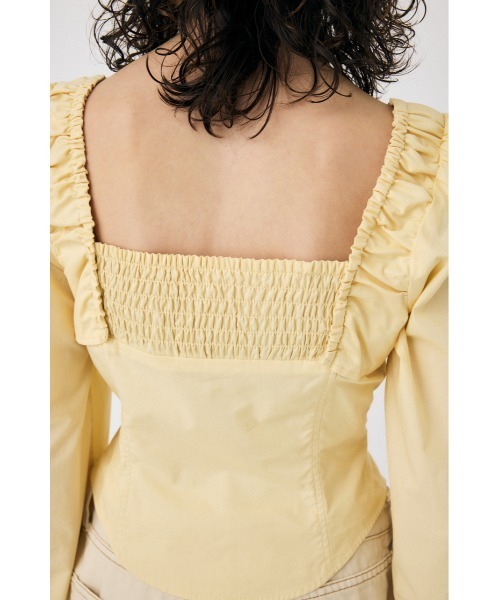 moussy ブラウス MOUSSY ブラウス シャツ PUFF SLEEVE CORSET FIT レディース