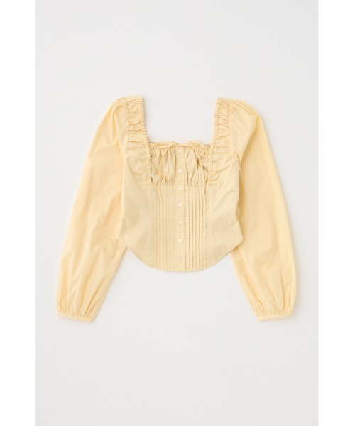 MOUSSY ブラウス シャツ PUFF SLEEVE CORSET FIT レディース