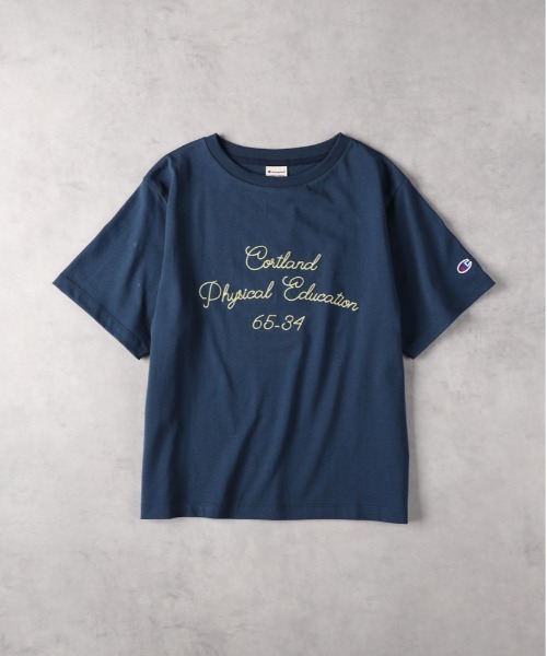 Champion（チャンピオン） tシャツ 「Champion」チェーン刺繍ロゴT