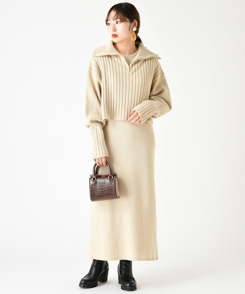 「mystic」 コンビワンピース FREE ブラウン レディース_画像3