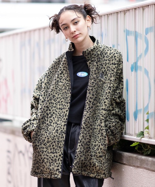 X-girl（エックスガール） ジップアップブルゾン M イエロー