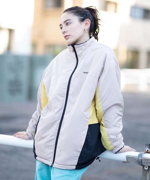 X-girl（エックスガール） ジップアップブルゾン M イエロー