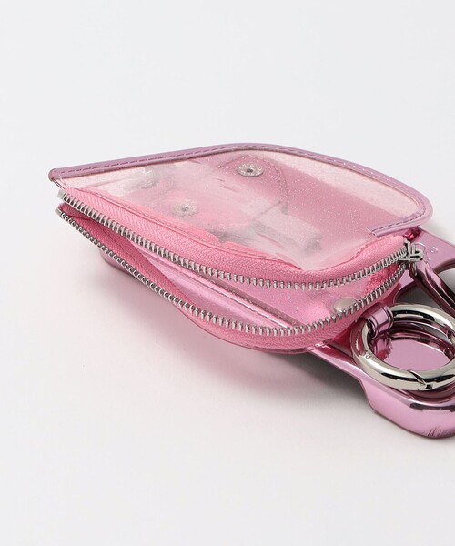 Ajew 完売商品⭐︎PVC HEART PLANET POCKET ピンク ajew＞PVC HEART PLANET POCKET iPhone15Proケース