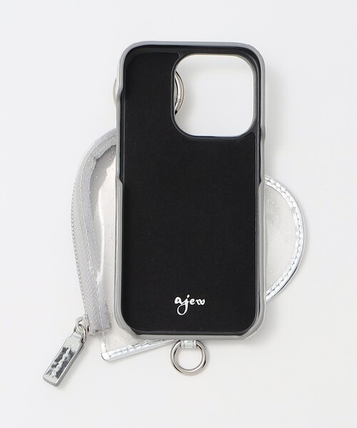 ajew エジュー iPhone15ケース PVC heart ハート ajew(エジュー)｜iPhone15/15Pro ajew PVC heart planet pocket