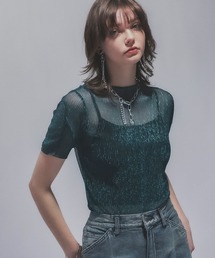 tシャツ ラメプリーツシアートップス(HARE) レディース｜ZOZOTOWN Yahoo!店
