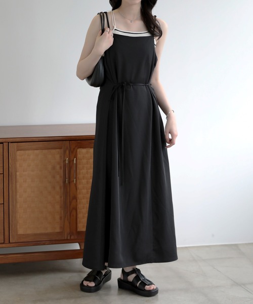 ADORE／黒 半袖 編み込みデザイン ワンピース　38✴︎タグ付き未使用 SUNFLOWER EIGHT（サンフラワーエイト） パーティードレス ワンピース