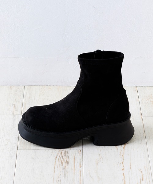 「attagirl」 ショートブーツ LL ブラック レディース_画像4