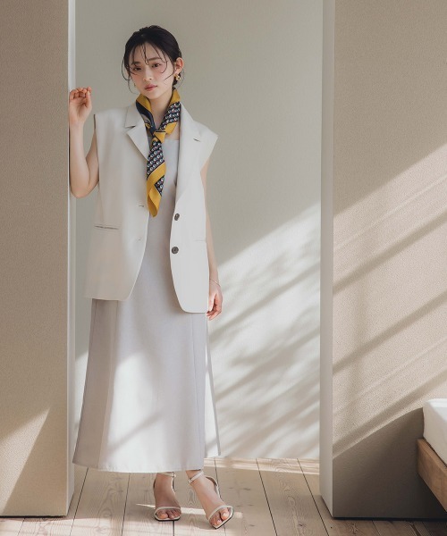 Petitjo ベスト ジレ 小さいサイズ コクーンジレ 低身長さん