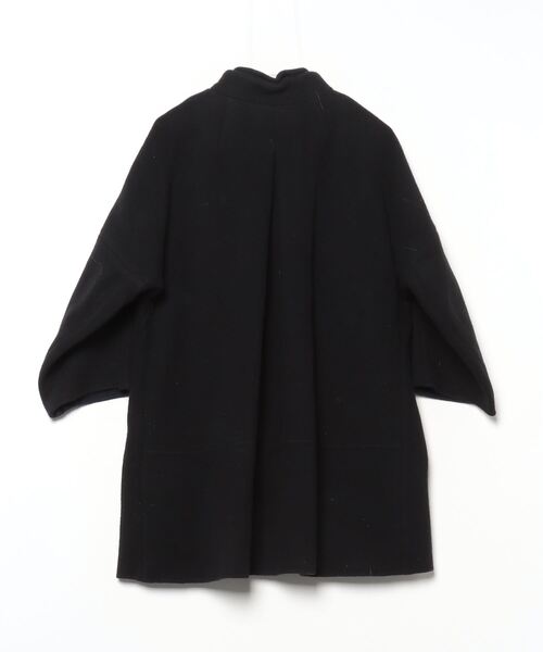 MUVEIL（ミュベール） ノーカラーコート 36 ブラック レディース