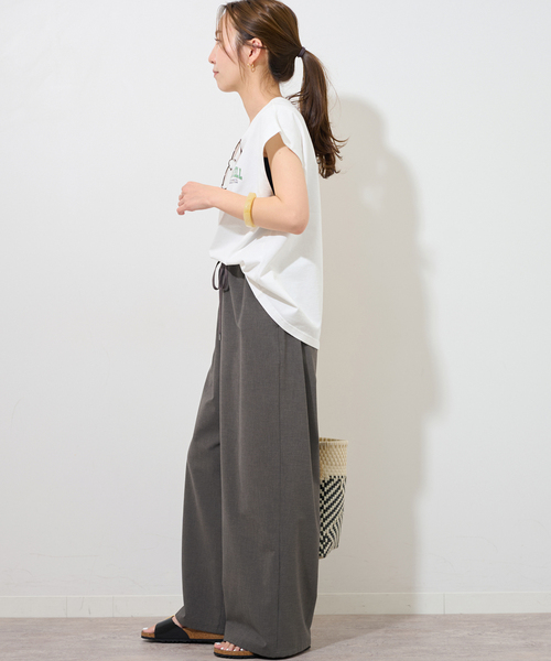 未使用JOURNAL STANDARD relume ワイドパンツ 38 JOURNAL STANDARD｜《WEB限定追加》【接触冷感/防しわ/洗える/撥