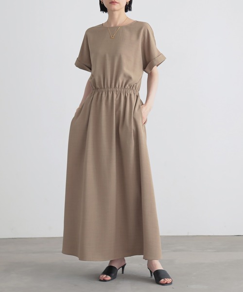 for/c ワンピース 「低身長/高身長向けサイズ有」リネンライク
