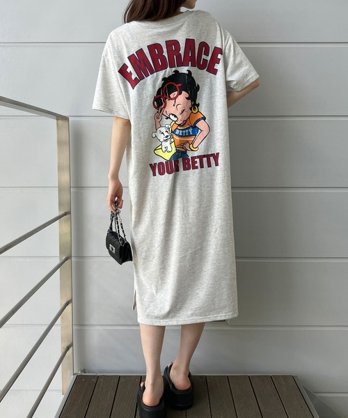 ワンピース BETTY BOOPバックプリントTシャツワンピース | GLAMOROUS JANE | 03