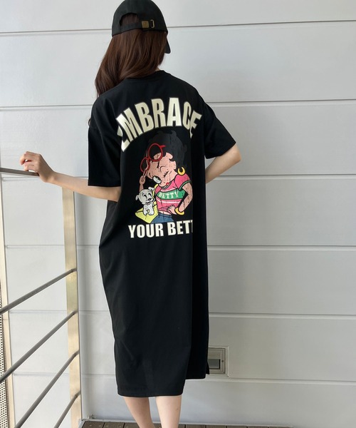 ワンピース BETTY BOOPバックプリントTシャツワンピース | GLAMOROUS JANE | 11