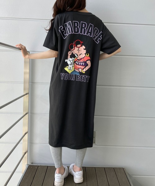 ワンピース BETTY BOOPバックプリントTシャツワンピース | GLAMOROUS JANE | 24