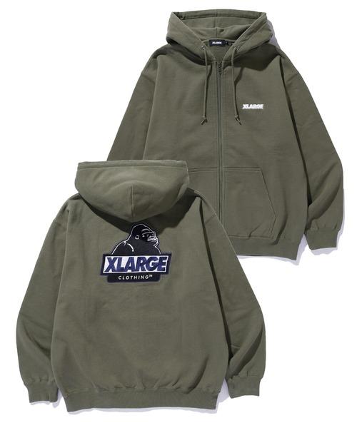 早い者勝ち XLARGE SLANTED OG ZIP HOODED SWEATSHIRT 細部◎ BACKSIDE SLANTED OG ZIP HOODED SWEATSHIRT – calif（カリフ