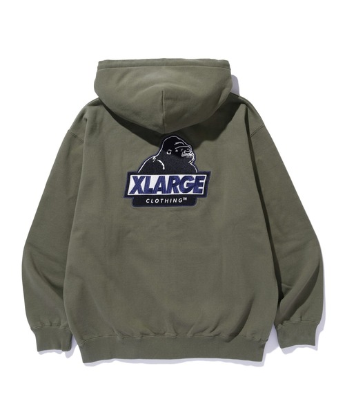 XLARGE パーカー SLANTED OG ZIP HOODED SWEATSHIRT メンズ