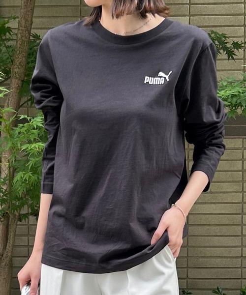tシャツ 「PUMA」ESS NO.1 ロゴLS Tシャツ レディース メンズ