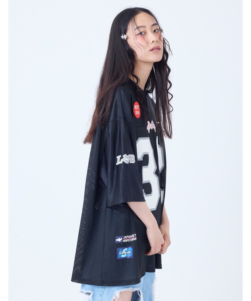 Little sunny bite tシャツ 「little bite」sporty mesh big tee