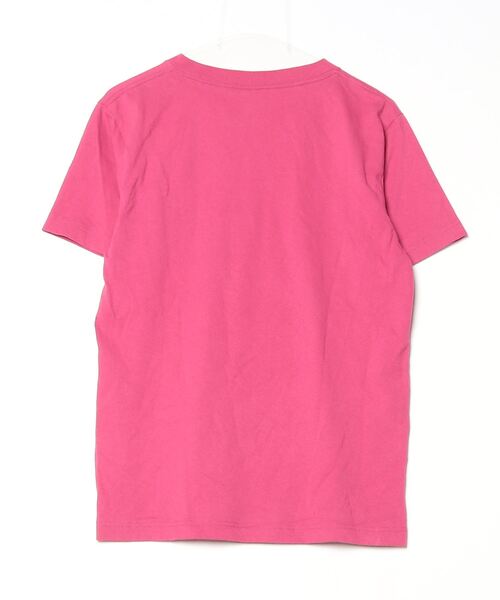 「Champion」 刺繍半袖Tシャツ M ピンク レディース