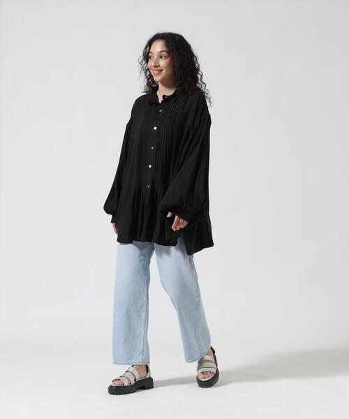 share spirit シルク長袖ブラウス バルーンスリーブ share spirit シルク長袖ブラウス バルーンスリーブ - メルカリ