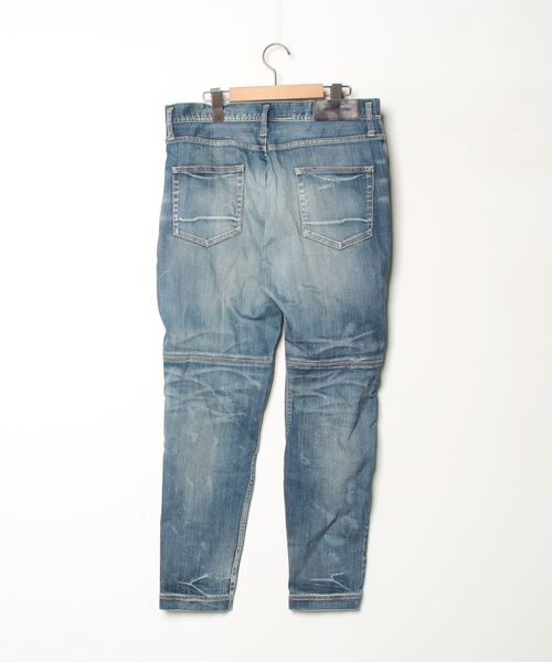 5351 POUR LES HOMMES ダメージ加工デニムスキニーパンツ　46 5351 POUR LES HOMMES 「5351 HOMMES」 加工スキニーデニム