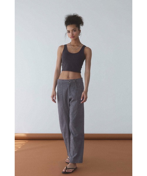 ALEXIA STAM ストライプ パンツ M ALEXIA STAM（アリシアスタン） パンツ Stripe Belted Pants