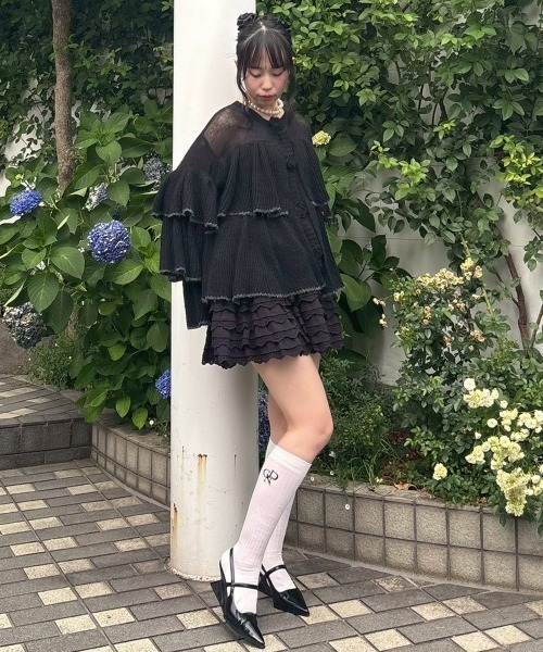 Candy stripper ☆ チュールニットカーディガン Candy Stripper（キャンディーストリッパー） カーディガン ROSE SHEER