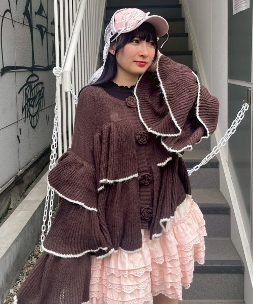 Candy Stripper（キャンディーストリッパー） カーディガン ROSE SHEER