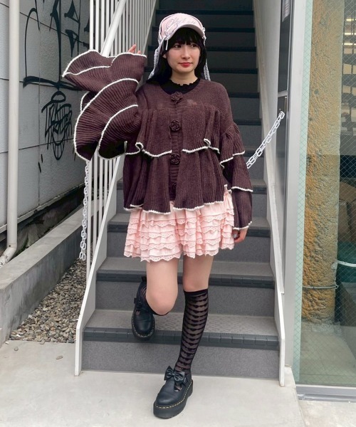 新作新品♡ CANDY STRIPPER チュール カーディガン Candy Stripper（キャンディーストリッパー） カーディガン ROSE SHEER