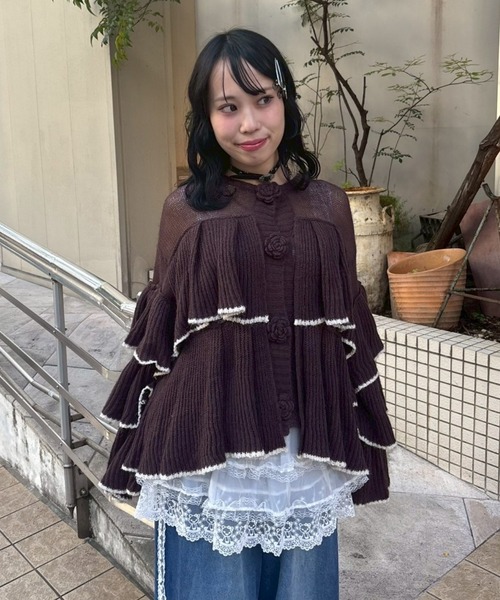 Candy Stripper（キャンディーストリッパー） カーディガン ROSE SHEER